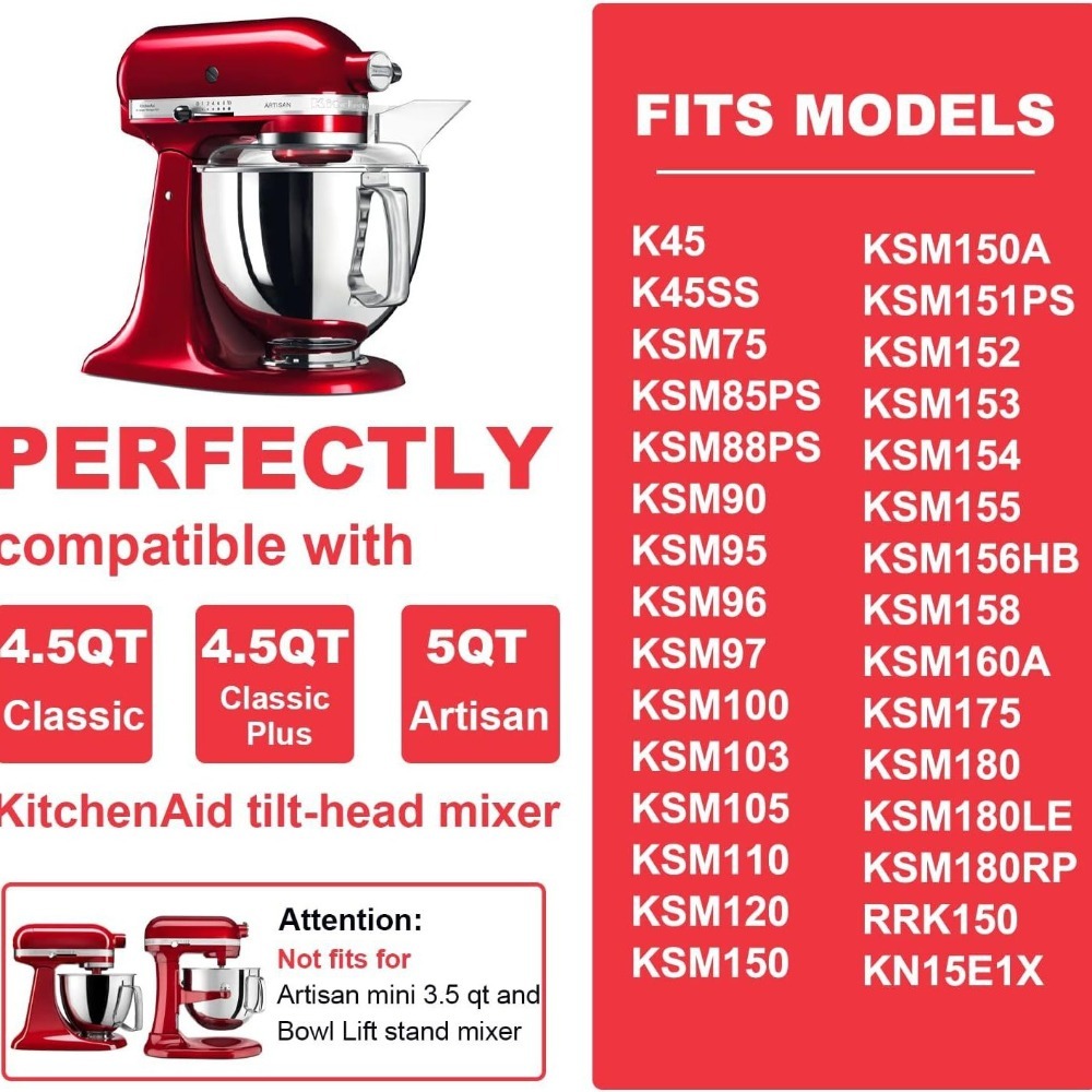 4.5-5 QT Mixer Bowl Stainless  - Kitchenaid Mixer Artisan 5Qt review and price
