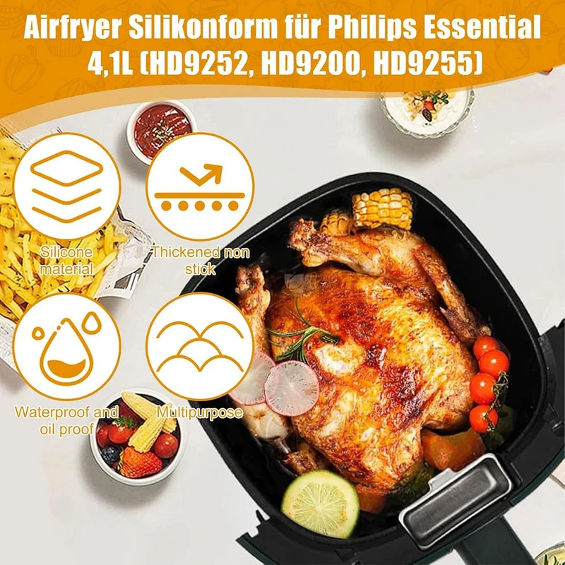 Silicone Air Fryer Mould for f - Philips Air Fryer Hd9252 review and price