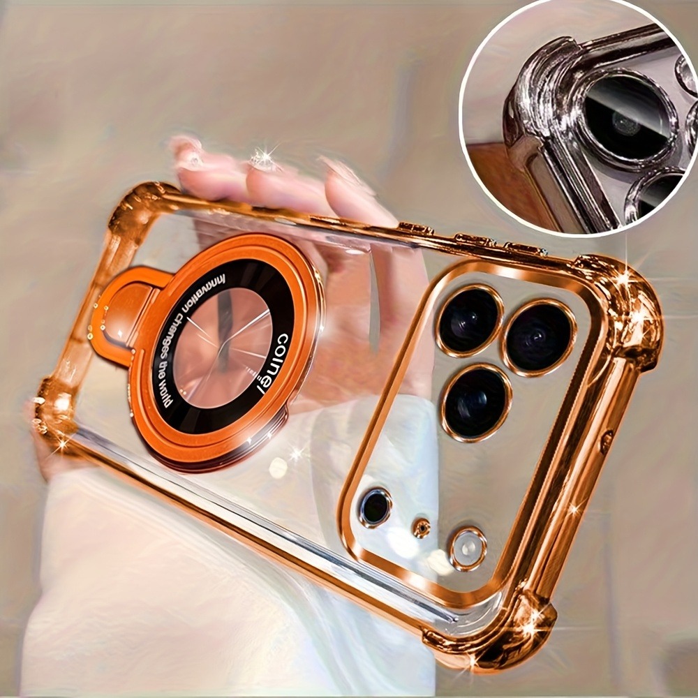 Luxury Clear  Plating Phone Ca - Taco Stand Holder review and price