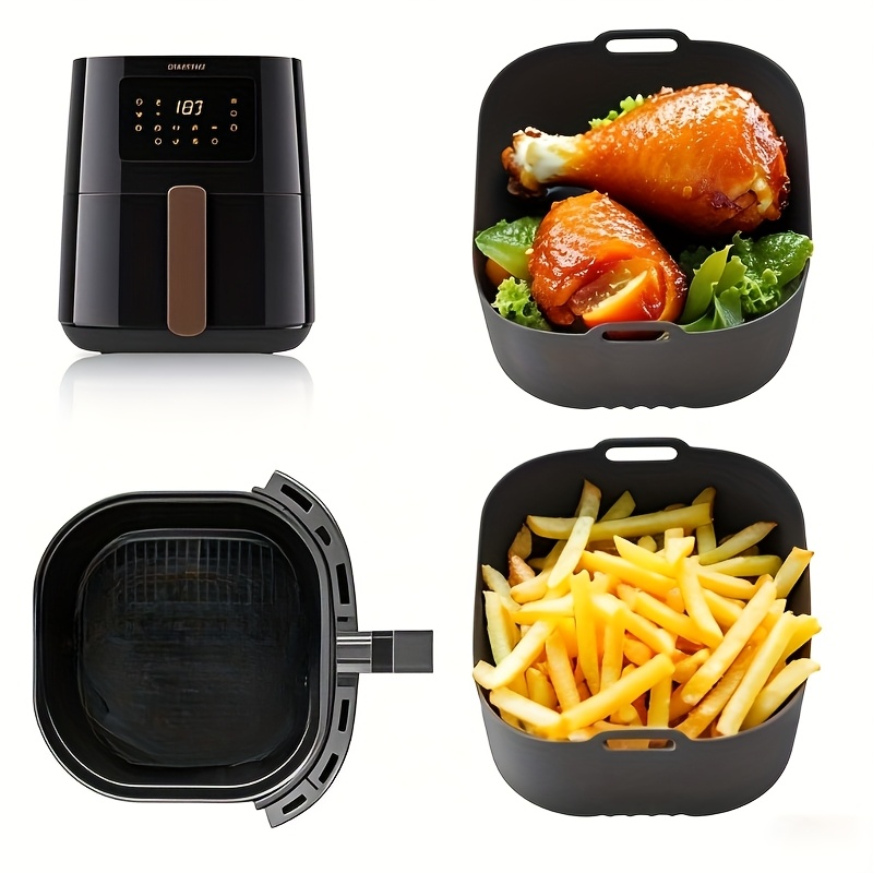 2Pcs Square Air Fryer Silicone - Philips Air Fryer Hd9252 review and price